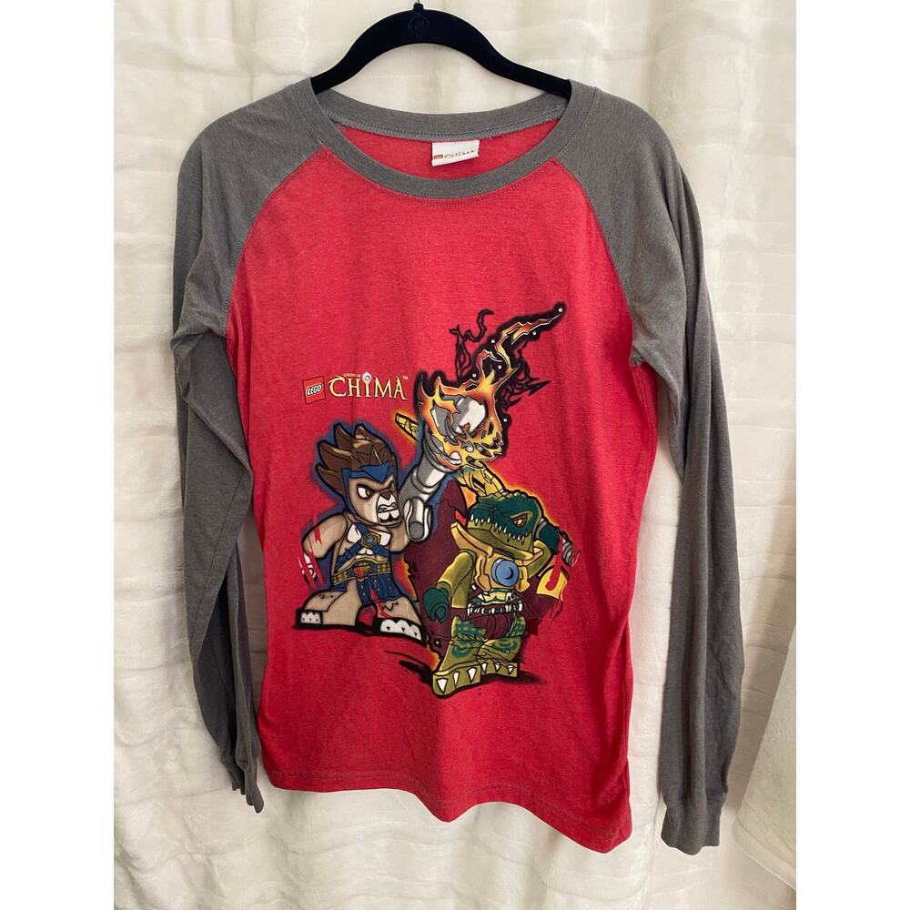 2013 LEGO Chima Character Graphic Raglan Long Sleeve Shirt | Size Medium